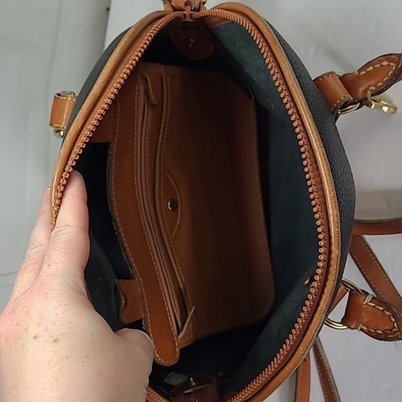 Dooney & Bourke All Weather Leather Norfolk Case Shoulder Bag /Satchel - Black - Picture 15 of 17